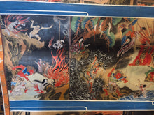 Load image into Gallery viewer, Rokudo-e (The Six Realms of Rebirth) and the Ojoyoshu (Essentials of Rebirth), Circa 1750-1850. Two Large Paintings Depicting the Buddhist Realms of Rebirth and the Afterlife, with One Scroll Focusing on Gruesome Punishments and Torture in the Hell Realms