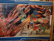 Load image into Gallery viewer, Rokudo-e (The Six Realms of Rebirth) and the Ojoyoshu (Essentials of Rebirth), Circa 1750-1850. Two Large Paintings Depicting the Buddhist Realms of Rebirth and the Afterlife, with One Scroll Focusing on Gruesome Punishments and Torture in the Hell Realms