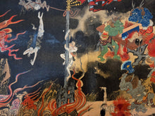 Load image into Gallery viewer, Rokudo-e (The Six Realms of Rebirth) and the Ojoyoshu (Essentials of Rebirth), Circa 1750-1850. Two Large Paintings Depicting the Buddhist Realms of Rebirth and the Afterlife, with One Scroll Focusing on Gruesome Punishments and Torture in the Hell Realms
