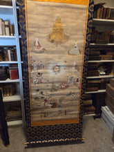 Load image into Gallery viewer, Rokudo-e (The Six Realms of Rebirth) and the Ojoyoshu (Essentials of Rebirth), Circa 1750-1850. Two Large Paintings Depicting the Buddhist Realms of Rebirth and the Afterlife, with One Scroll Focusing on Gruesome Punishments and Torture in the Hell Realms