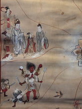 Load image into Gallery viewer, Rokudo-e (The Six Realms of Rebirth) and the Ojoyoshu (Essentials of Rebirth), Circa 1750-1850. Two Large Paintings Depicting the Buddhist Realms of Rebirth and the Afterlife, with One Scroll Focusing on Gruesome Punishments and Torture in the Hell Realms