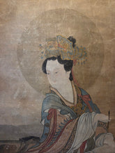 Load image into Gallery viewer, The Planetary Deity Chenxing (Mercury) Attended by a Monkey, Circa 1700-1750. A Beautifully Produced Painting after a Southern Song Dynasty Composition