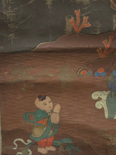 Load image into Gallery viewer, Water Moon Avalokiteśvara, or Suwol Gwaneum, Circa 1850-1890. Late Joseon Period Painting Copied after the Goryeo Dynasty Examples, Beautifully Highlighted in Gold Ink