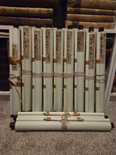 Load image into Gallery viewer, Jizō Jūō Zu (Jizo Ten Kings), Circa 1850. A Complete Set of 11 Paintings Depicting Jizo Bosatsu and the Ten Kings of Hell in the Courts of Yanluo, With Brutal Scenes of Souls Being Tortured by Oni in the Various Hell Realms of Diyu