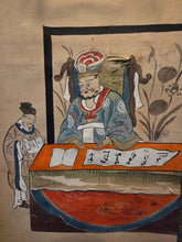Load image into Gallery viewer, Jizō Jūō Zu (Jizo Ten Kings), Circa 1850. A Complete Set of 11 Paintings Depicting Jizo Bosatsu and the Ten Kings of Hell in the Courts of Yanluo, With Brutal Scenes of Souls Being Tortured by Oni in the Various Hell Realms of Diyu