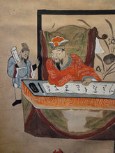 Load image into Gallery viewer, Jizō Jūō Zu (Jizo Ten Kings), Circa 1850. A Complete Set of 11 Paintings Depicting Jizo Bosatsu and the Ten Kings of Hell in the Courts of Yanluo, With Brutal Scenes of Souls Being Tortured by Oni in the Various Hell Realms of Diyu