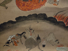 Load image into Gallery viewer, Jizō Jūō Zu (Jizo Ten Kings), Circa 1850. A Complete Set of 11 Paintings Depicting Jizo Bosatsu and the Ten Kings of Hell in the Courts of Yanluo, With Brutal Scenes of Souls Being Tortured by Oni in the Various Hell Realms of Diyu