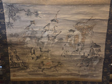 Load image into Gallery viewer, Shichifukujin (The Seven Gods of Fortune), Circa 1650-1750. An Early to Mid Edo Painting of the Classical Japanese Deities of Fortune and Luck