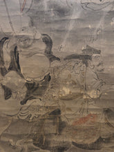 Load image into Gallery viewer, Shichifukujin (The Seven Gods of Fortune), Circa 1650-1750. An Early to Mid Edo Painting of the Classical Japanese Deities of Fortune and Luck