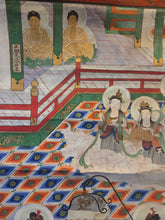 Load image into Gallery viewer, Rokudo-e (The Six Realms of Rebirth), Circa 1800-1890. A Late Edo to Meiji Painting Depicting the Buddhist Realms of the Afterlife, with one Yokai Depiction