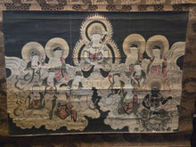 Load image into Gallery viewer, Jusan Butsu. The Thirteen Buddhas and Bodhisattvas, Circa 1800-1850. Late Edo Period Painting of the Buddhas and Bodhisattvas Involved in the Judgments of the Underworld, Beautifully Painted and Highlighted with Gold Leaf