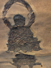 Load image into Gallery viewer, The Buddha Shakyamuni, or Possibly Amida, Seated atop a Lotus Pedestal, Circa 1500-1600. A Rare, Surviving Example of Embroidered Buddhist Art, Likely Produced by a Female Devotee, and Once Part of a Larger Composition