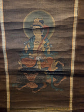 Load image into Gallery viewer, The Bodhisattva Manjusri (Monju Bosatsu), 1356. An Extremely Rare Silk Painting Depicting the Bodhisattva who represents Transcendent Wisdom, Once Part of a Shaka Triad Set