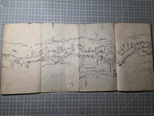 Load image into Gallery viewer, Tōkaidō Bunken Ezu (A Charted Map of the Tokaido), 1690-1751. A Beautiful, Married Set of Maps Displaying the Tokaido Road from Edo to Kyoto, in Five Volumes, with Some Contemporary Hand Coloring. Extremely Rare at Auction
