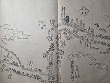Load image into Gallery viewer, Tōkaidō Bunken Ezu (A Charted Map of the Tokaido), 1690-1751. A Beautiful, Married Set of Maps Displaying the Tokaido Road from Edo to Kyoto, in Five Volumes, with Some Contemporary Hand Coloring. Extremely Rare at Auction