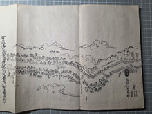 Load image into Gallery viewer, Tōkaidō Bunken Ezu (A Charted Map of the Tokaido), 1690-1751. A Beautiful, Married Set of Maps Displaying the Tokaido Road from Edo to Kyoto, in Five Volumes, with Some Contemporary Hand Coloring. Extremely Rare at Auction