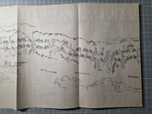 Load image into Gallery viewer, Tōkaidō Bunken Ezu (A Charted Map of the Tokaido), 1690-1751. A Beautiful, Married Set of Maps Displaying the Tokaido Road from Edo to Kyoto, in Five Volumes, with Some Contemporary Hand Coloring. Extremely Rare at Auction