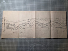 Load image into Gallery viewer, Tōkaidō Bunken Ezu (A Charted Map of the Tokaido), 1690-1751. A Beautiful, Married Set of Maps Displaying the Tokaido Road from Edo to Kyoto, in Five Volumes, with Some Contemporary Hand Coloring. Extremely Rare at Auction