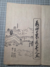 Load image into Gallery viewer, Tōkaidō Bunken Ezu (A Charted Map of the Tokaido), 1690-1751. A Beautiful, Married Set of Maps Displaying the Tokaido Road from Edo to Kyoto, in Five Volumes, with Some Contemporary Hand Coloring. Extremely Rare at Auction