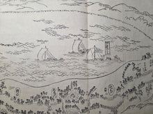 Load image into Gallery viewer, Tōkaidō Bunken Ezu (A Charted Map of the Tokaido), 1690-1751. A Beautiful, Married Set of Maps Displaying the Tokaido Road from Edo to Kyoto, in Five Volumes, with Some Contemporary Hand Coloring. Extremely Rare at Auction