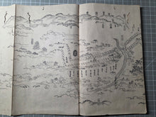 Load image into Gallery viewer, Tōkaidō Bunken Ezu (A Charted Map of the Tokaido), 1690-1751. A Beautiful, Married Set of Maps Displaying the Tokaido Road from Edo to Kyoto, in Five Volumes, with Some Contemporary Hand Coloring. Extremely Rare at Auction