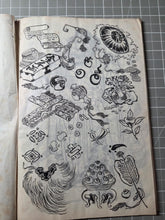 Load image into Gallery viewer, Hokusai Manga, Circa 1880-1900. A Beautiful Manuscript Edition of the Complete Sketch Collection by Hokusai, in Black Ink, Lovingly Recreating Every Illustration. Over 800 Greatly Detailed Pages of Illustrations in Fifteen Volumes