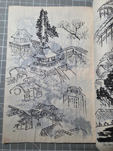 Load image into Gallery viewer, Hokusai Manga, Circa 1880-1900. A Beautiful Manuscript Edition of the Complete Sketch Collection by Hokusai, in Black Ink, Lovingly Recreating Every Illustration. Over 800 Greatly Detailed Pages of Illustrations in Fifteen Volumes