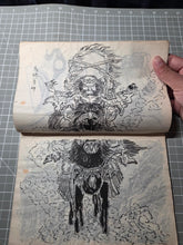 Load image into Gallery viewer, Hokusai Manga, Circa 1880-1900. A Beautiful Manuscript Edition of the Complete Sketch Collection by Hokusai, in Black Ink, Lovingly Recreating Every Illustration. Over 800 Greatly Detailed Pages of Illustrations in Fifteen Volumes
