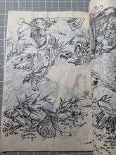 Load image into Gallery viewer, Hokusai Manga, Circa 1880-1900. A Beautiful Manuscript Edition of the Complete Sketch Collection by Hokusai, in Black Ink, Lovingly Recreating Every Illustration. Over 800 Greatly Detailed Pages of Illustrations in Fifteen Volumes