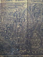 Load image into Gallery viewer, Fu Shuo Dasheng bai fu xiang jing (The Buddha Speaks the Mahayana Sutra of One Hundred Blessings), Dated 1099, But Circa 1270-1300.  34 Pages of Golden Sutras, and 20 Pages of Sumptuously Painted Illustrations