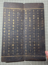 Load image into Gallery viewer, Fu Shuo Dasheng bai fu xiang jing (The Buddha Speaks the Mahayana Sutra of One Hundred Blessings), Dated 1099, But Circa 1270-1300.  34 Pages of Golden Sutras, and 20 Pages of Sumptuously Painted Illustrations