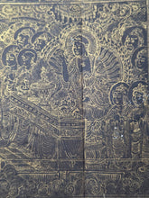 Load image into Gallery viewer, Fu Shuo Yueguang Tongzi Jing (The Buddha Speaks the Sutra of the Moonlight Boy), 1271. An Extraordinarily Rare and Complete Two Fascicle Set of Sutras. 30 Pages of Golden Sutras, and 32 Pages of Sumptuously Painted Illustrations