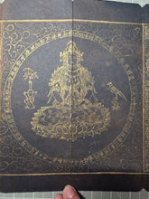 Load image into Gallery viewer, Fu Shuo Yueguang Tongzi Jing (The Buddha Speaks the Sutra of the Moonlight Boy), 1271. An Extraordinarily Rare and Complete Two Fascicle Set of Sutras. 30 Pages of Golden Sutras, and 32 Pages of Sumptuously Painted Illustrations