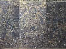 Load image into Gallery viewer, Fu Shuo Yueguang Tongzi Jing (The Buddha Speaks the Sutra of the Moonlight Boy), 1271. An Extraordinarily Rare and Complete Two Fascicle Set of Sutras. 30 Pages of Golden Sutras, and 32 Pages of Sumptuously Painted Illustrations