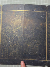Load image into Gallery viewer, Fu Shuo Yueguang Tongzi Jing (The Buddha Speaks the Sutra of the Moonlight Boy), 1271. An Extraordinarily Rare and Complete Two Fascicle Set of Sutras. 30 Pages of Golden Sutras, and 32 Pages of Sumptuously Painted Illustrations