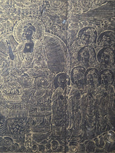 Load image into Gallery viewer, Fú Shuō Dà'ān Bān Shǒu Yì Jīng (The Buddha Speaks the Great Anapanasati&nbsp;Sutra), Dated 1099, but Circa 1270-1300. Over 100 Pages of Golden Sutras, and 36 Pages of Sumptuously Painted Illustrations