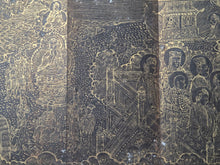 Load image into Gallery viewer, Fú Shuō Dà'ān Bān Shǒu Yì Jīng (The Buddha Speaks the Great Anapanasati&nbsp;Sutra), Dated 1099, but Circa 1270-1300. Over 100 Pages of Golden Sutras, and 36 Pages of Sumptuously Painted Illustrations