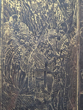 Load image into Gallery viewer, Fú Shuō Dà'ān Bān Shǒu Yì Jīng (The Buddha Speaks the Great Anapanasati&nbsp;Sutra), Dated 1099, but Circa 1270-1300. Over 100 Pages of Golden Sutras, and 36 Pages of Sumptuously Painted Illustrations