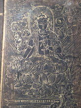 Load image into Gallery viewer, Fú Shuō Dà'ān Bān Shǒu Yì Jīng (The Buddha Speaks the Great Anapanasati&nbsp;Sutra), Dated 1099, but Circa 1270-1300. Over 100 Pages of Golden Sutras, and 36 Pages of Sumptuously Painted Illustrations