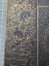 Load image into Gallery viewer, Fú Shuō Dà'ān Bān Shǒu Yì Jīng (The Buddha Speaks the Great Anapanasati&nbsp;Sutra), Dated 1099, but Circa 1270-1300. Over 100 Pages of Golden Sutras, and 36 Pages of Sumptuously Painted Illustrations