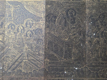 Load image into Gallery viewer, Fú Shuō Dà'ān Bān Shǒu Yì Jīng (The Buddha Speaks the Great Anapanasati&nbsp;Sutra), Dated 1099, but Circa 1270-1300. Over 100 Pages of Golden Sutras, and 36 Pages of Sumptuously Painted Illustrations