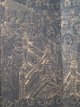 Load image into Gallery viewer, Fóshuō Wúliàngshòu Jīng (The Buddha Speaks the Infinite Life Sutra), 1376. An Extraordinarily Rare and Complete Seven Fascicle Set of Sutras. Over 200 Pages of Golden Sutras, and More than 60 Pages of Sumptuously Painted Illustrations