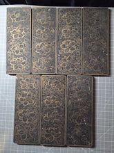 Load image into Gallery viewer, Fóshuō Wúliàngshòu Jīng (The Buddha Speaks the Infinite Life Sutra), 1376. An Extraordinarily Rare and Complete Seven Fascicle Set of Sutras. Over 200 Pages of Golden Sutras, and More than 60 Pages of Sumptuously Painted Illustrations