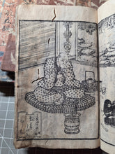 Load image into Gallery viewer, Kanjō Suetsumuhana (Leisurely Love and Flowers), 1839-1841. Volumes 1-5, Complete in 15 Ezoshi Booklets, with 86 Full-Page Woodblock Illustrations