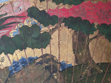 Load image into Gallery viewer, A Pair of Yamato-E Fan Paintings with Landscapes and a Phoenix, Circa 1650-1750. Beautifully Illuminated Fan Paintings, in Southern School Styles