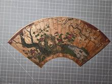 Load image into Gallery viewer, A Pair of Yamato-E Fan Paintings with Landscapes and a Phoenix, Circa 1650-1750. Beautifully Illuminated Fan Paintings, in Southern School Styles