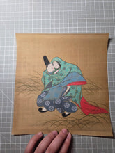 Load image into Gallery viewer, Various Heian Period Tales and Scenes, Circa 1800-1890. A Suite of Ten Highly Detailed Silk Paintings, Depicting Images out of Heian Classics, Including the Ise Monogatari and Minamoto no Hiromasa and the Demon