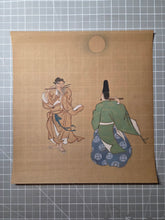 Load image into Gallery viewer, Various Heian Period Tales and Scenes, Circa 1800-1890. A Suite of Ten Highly Detailed Silk Paintings, Depicting Images out of Heian Classics, Including the Ise Monogatari and Minamoto no Hiromasa and the Demon
