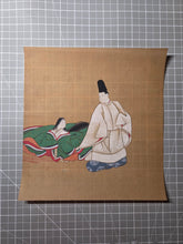 Load image into Gallery viewer, Various Heian Period Tales and Scenes, Circa 1800-1890. A Suite of Ten Highly Detailed Silk Paintings, Depicting Images out of Heian Classics, Including the Ise Monogatari and Minamoto no Hiromasa and the Demon