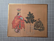 Load image into Gallery viewer, Various Noh Performances, Circa 1850-1900. A Suite of Ten Highly Detailed Silk Paintings, Depicting Various Plays and Scenes, Accentuated with Gold